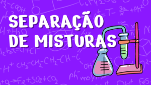 ilustração das separações de misturas